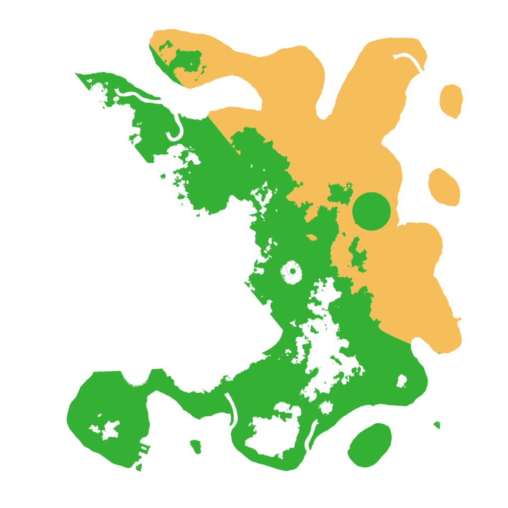 Biome Rust Map: Procedural Map, Size: 3500, Seed: 6495297