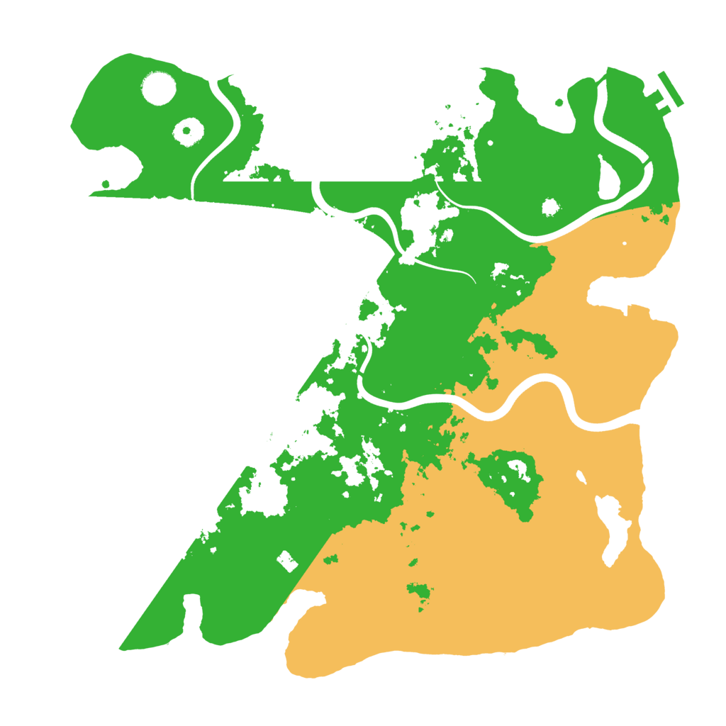 Biome Rust Map: Procedural Map, Size: 3800, Seed: 13472