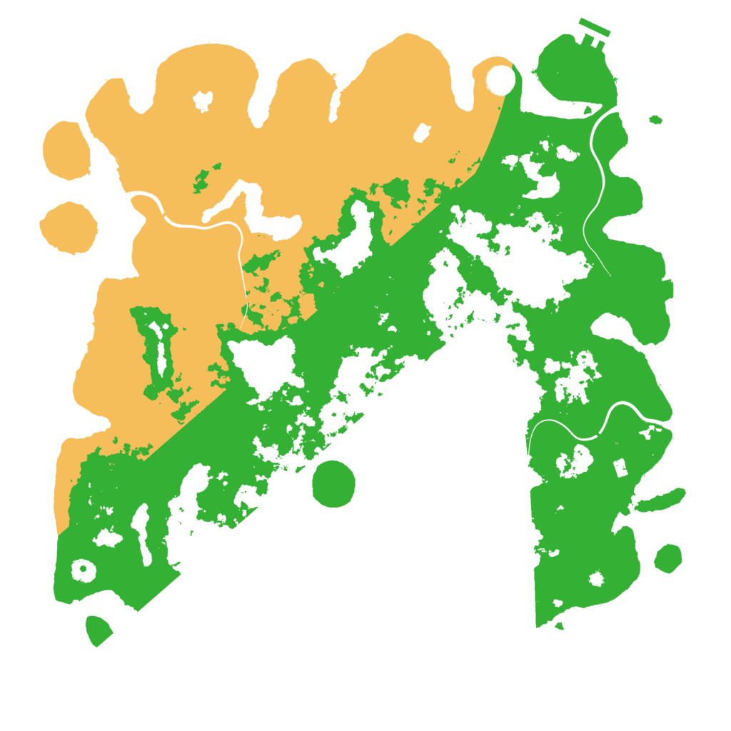 Biome Rust Map: Procedural Map, Size: 4500, Seed: 908990
