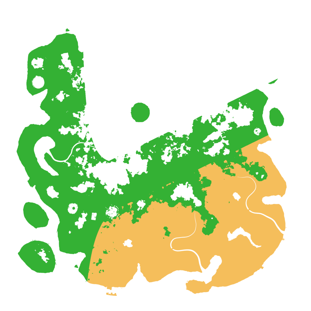 Biome Rust Map: Procedural Map, Size: 4500, Seed: 810123777