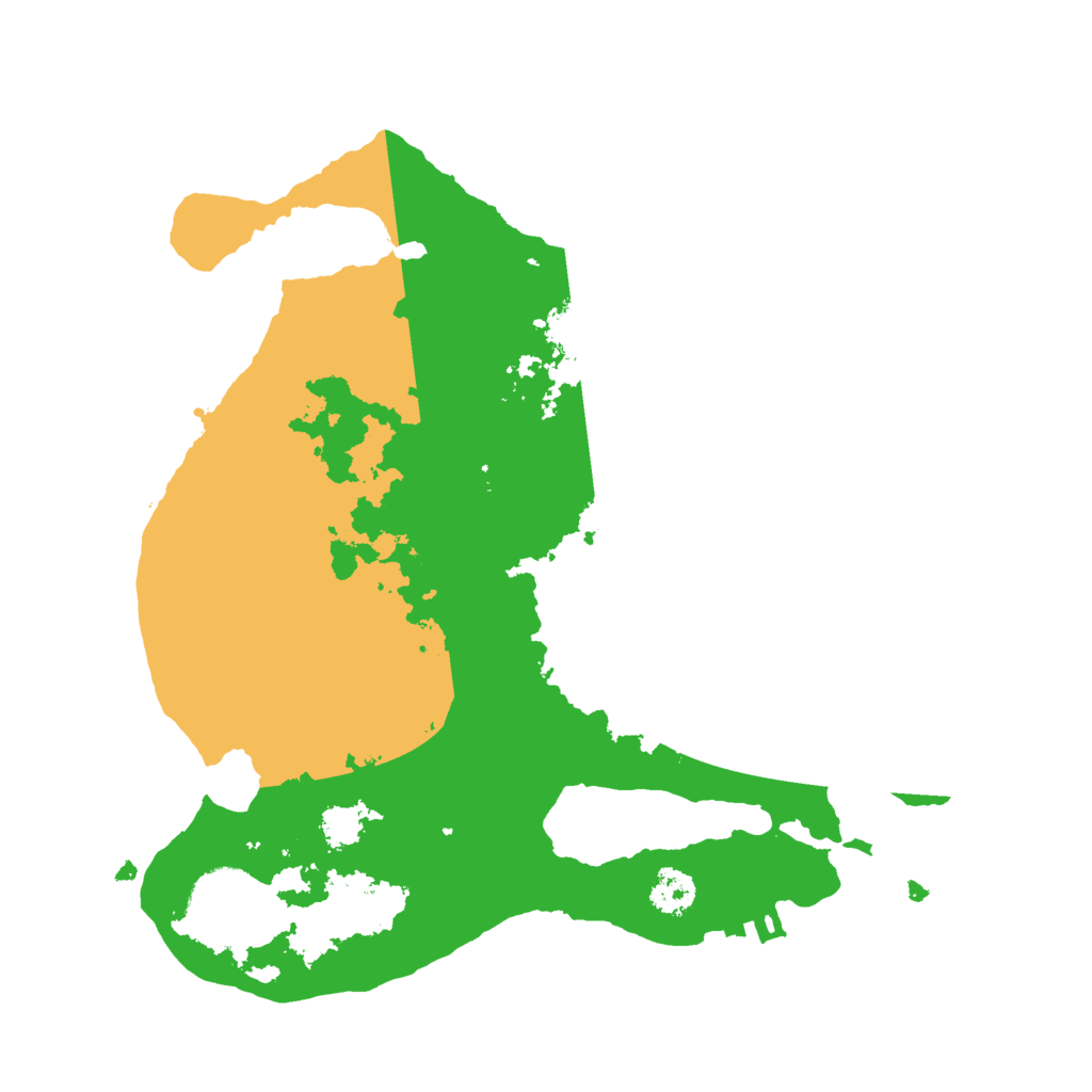 Biome Rust Map: Procedural Map, Size: 2500, Seed: 2333