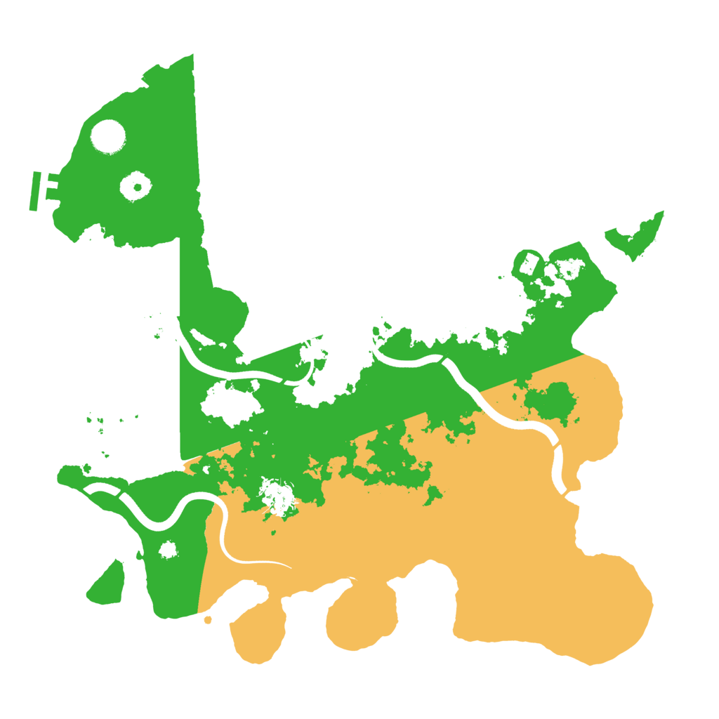 Biome Rust Map: Procedural Map, Size: 3700, Seed: 14748