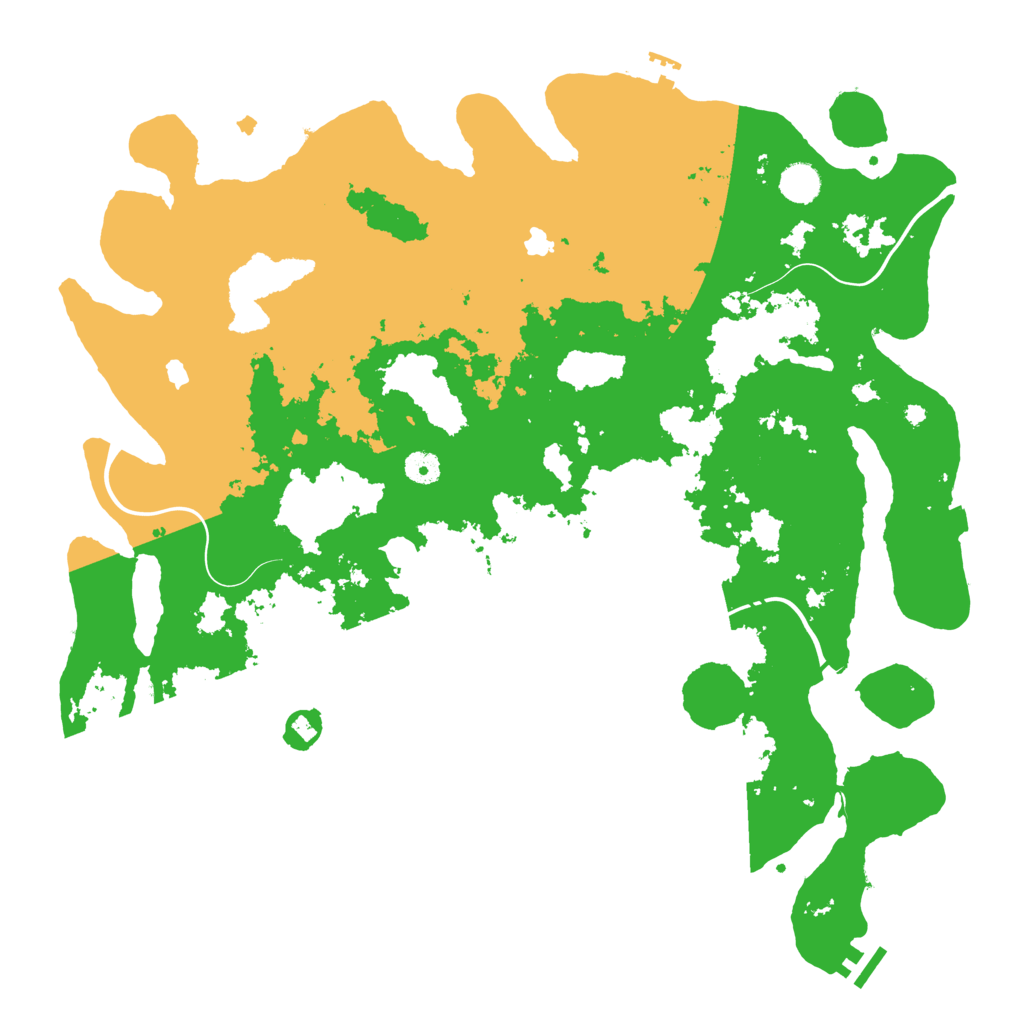Biome Rust Map: Procedural Map, Size: 4500, Seed: 350695138