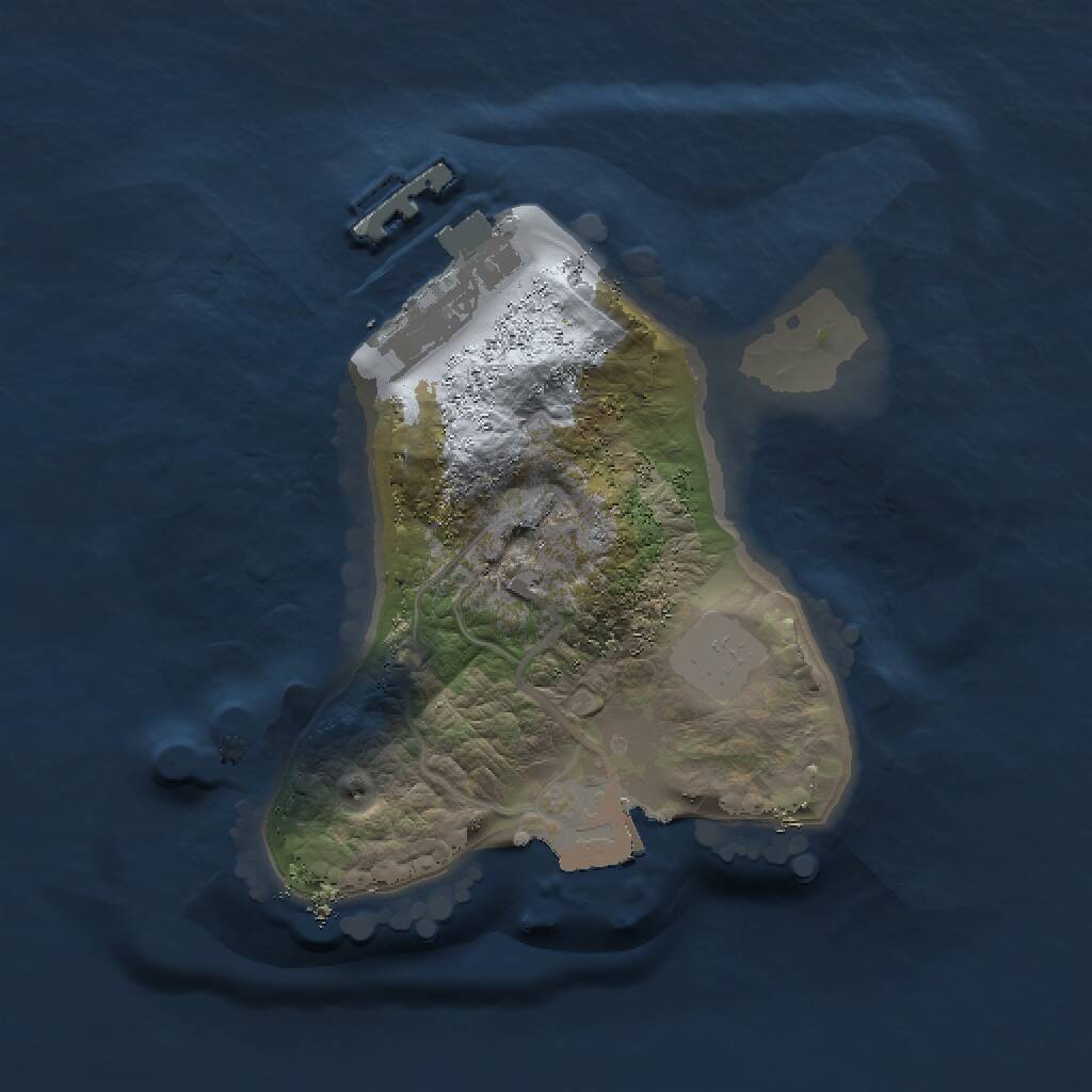 Rust Map: Procedural Map, Size: 1500, Seed: 10837925, 2 Monuments