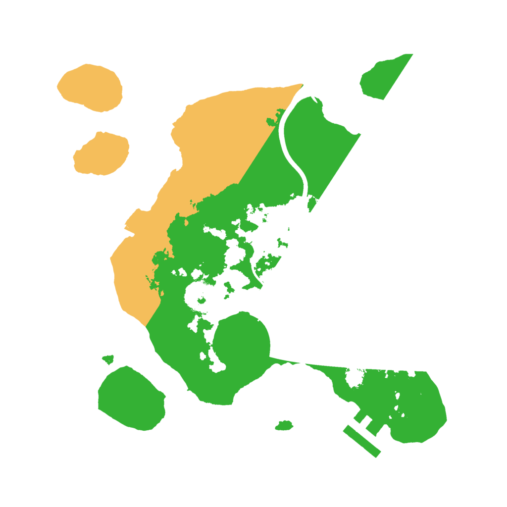 Biome Rust Map: Procedural Map, Size: 2400, Seed: 566653940