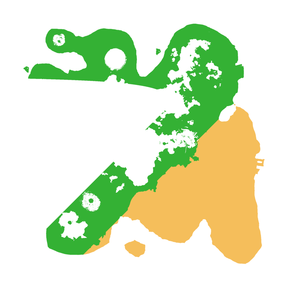 Biome Rust Map: Procedural Map, Size: 2500, Seed: 2039477799