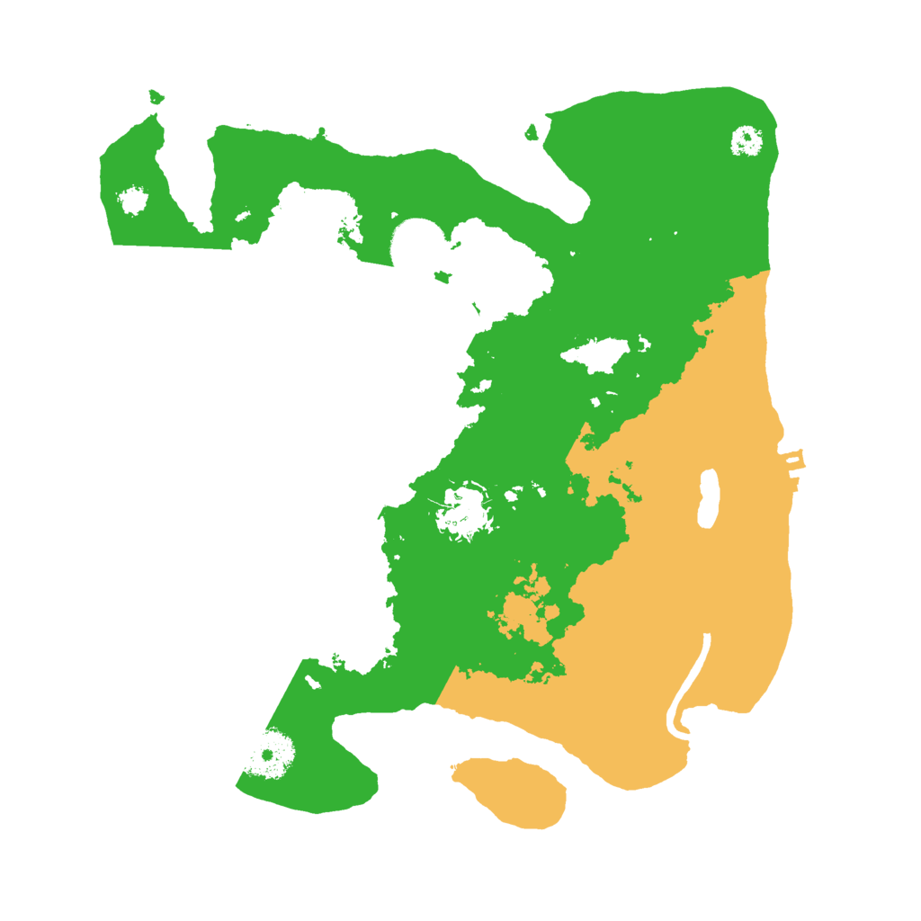 Biome Rust Map: Procedural Map, Size: 3000, Seed: 5962