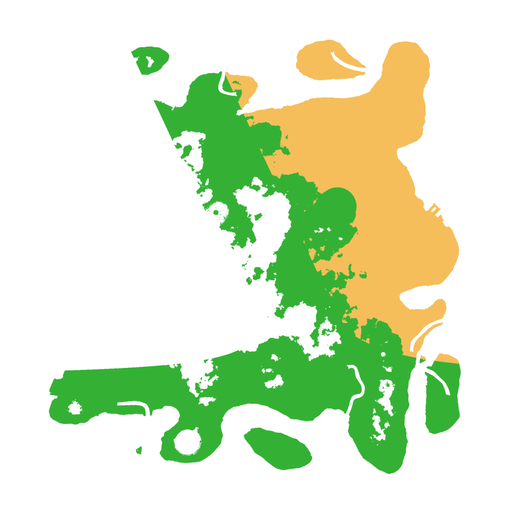 Biome Rust Map: Procedural Map, Size: 3500, Seed: 106477085