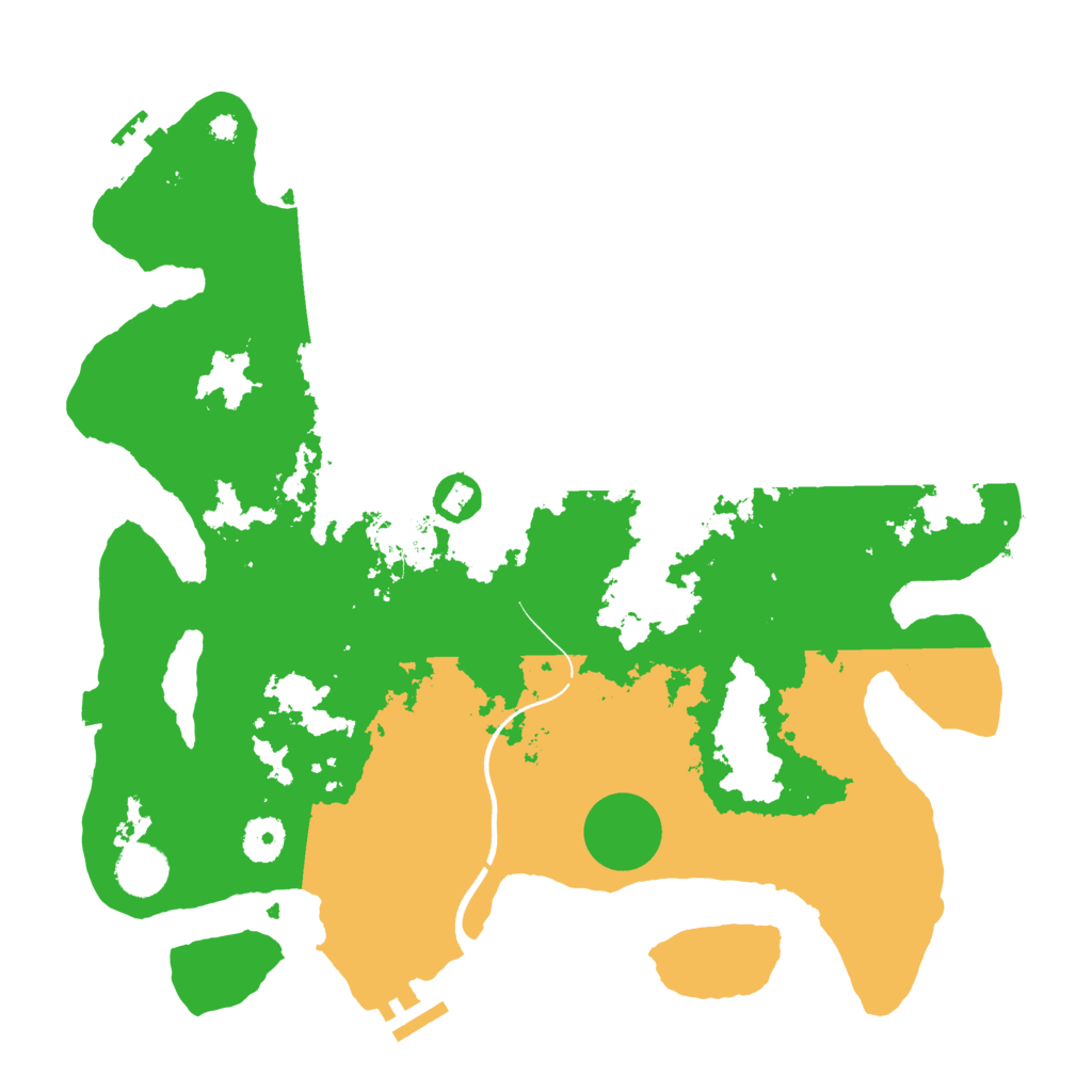 Biome Rust Map: Procedural Map, Size: 3700, Seed: 1142830257