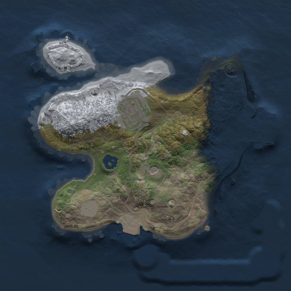 Rust Map: Procedural Map, Size: 1980, Seed: 648252, 4 Monuments