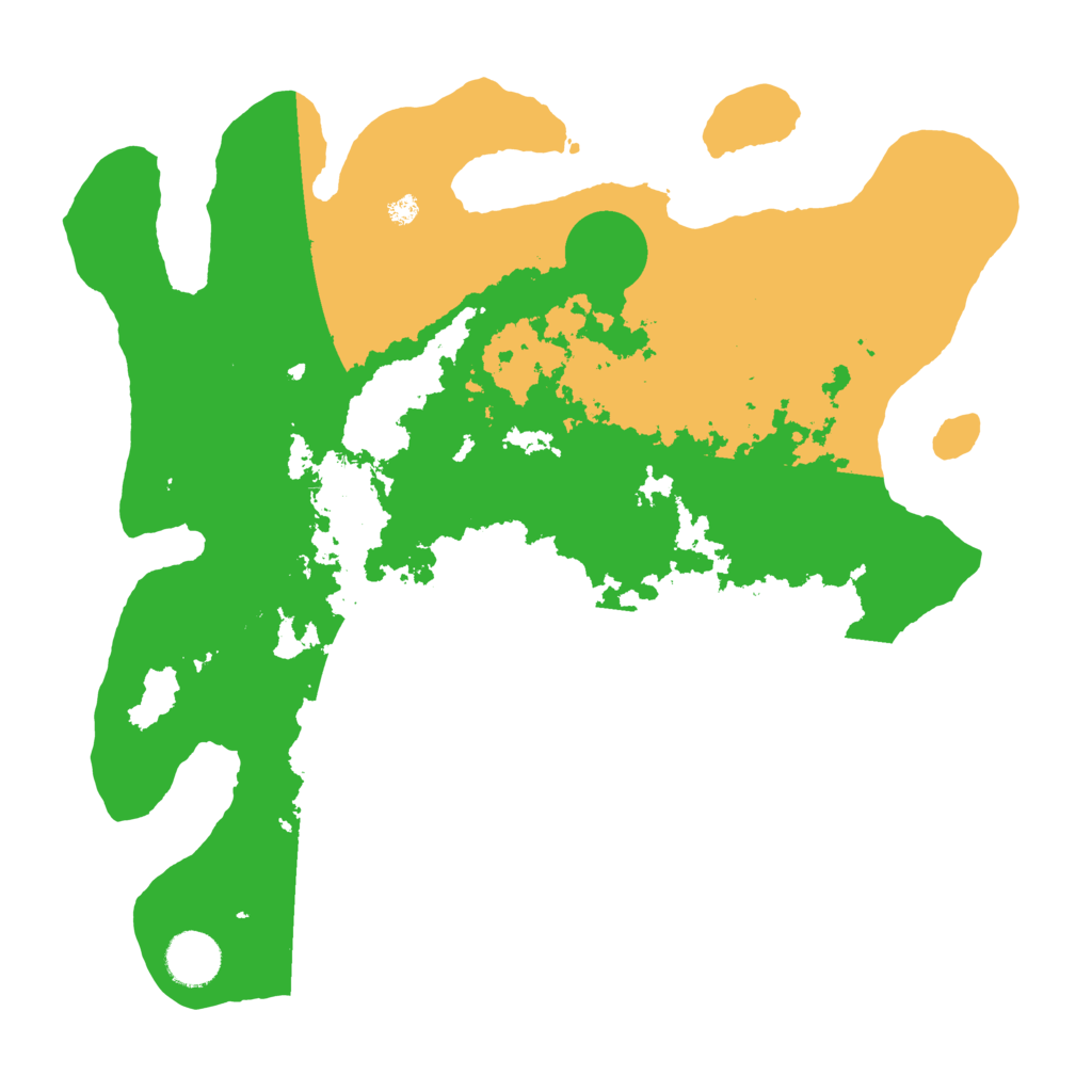 Biome Rust Map: Barren, Size: 3500, Seed: 91254