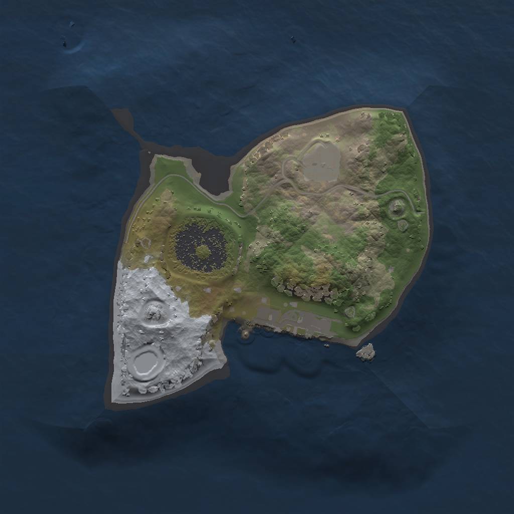 Rust Map: Procedural Map, Size: 1500, Seed: 30755631, 4 Monuments