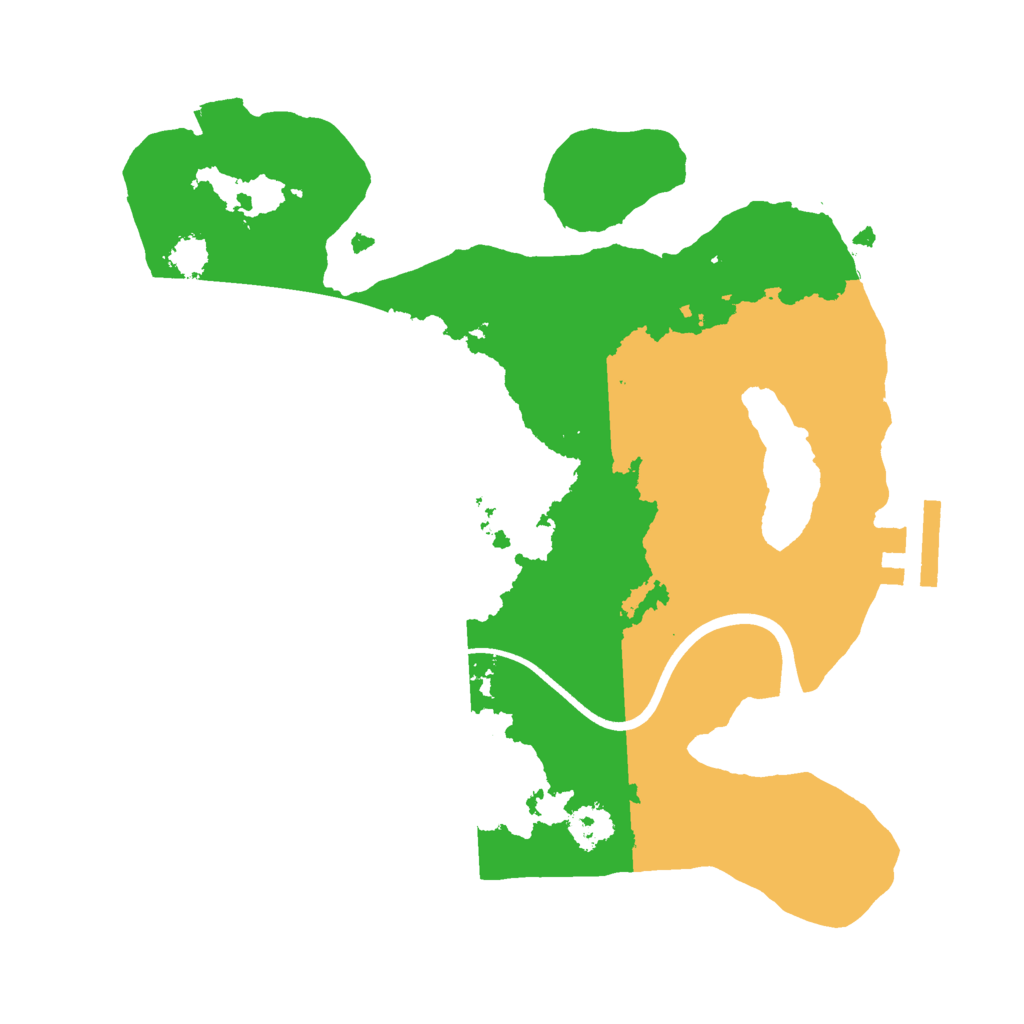 Biome Rust Map: Procedural Map, Size: 2400, Seed: 222689826