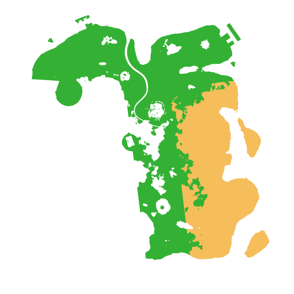 Biome Rust Map: Procedural Map, Size: 3000, Seed: 25388