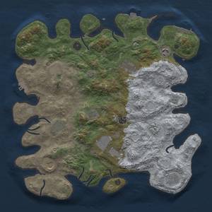 Thumbnail Rust Map: Procedural Map, Size: 3950, Seed: 686440365, 19 Monuments