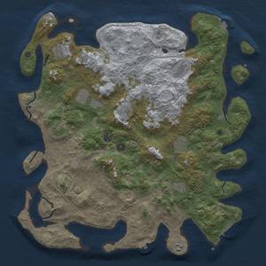 Thumbnail Rust Map: Procedural Map, Size: 4650, Seed: 226804410, 19 Monuments
