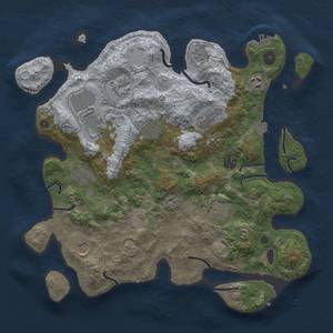 Thumbnail Rust Map: Procedural Map, Size: 3750, Seed: 27729868, 17 Monuments