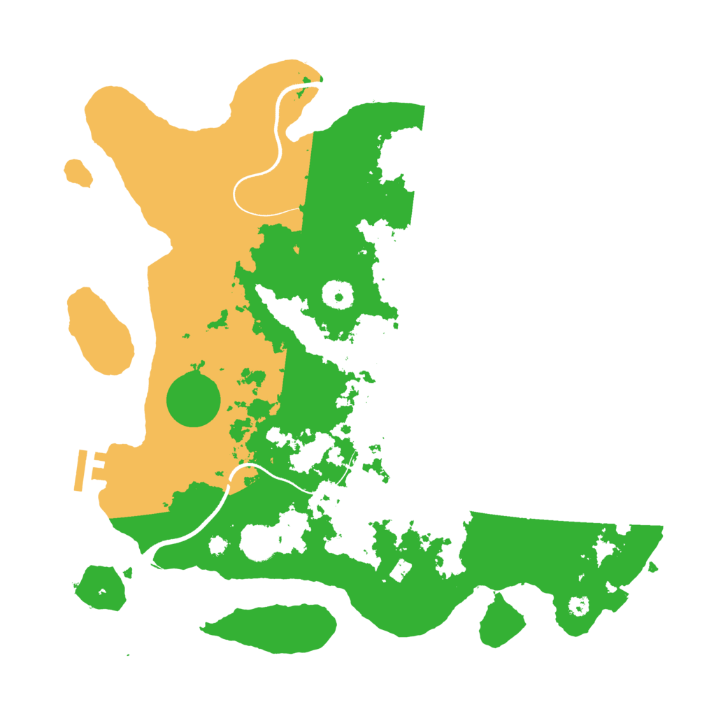 Biome Rust Map: Procedural Map, Size: 3500, Seed: 88136