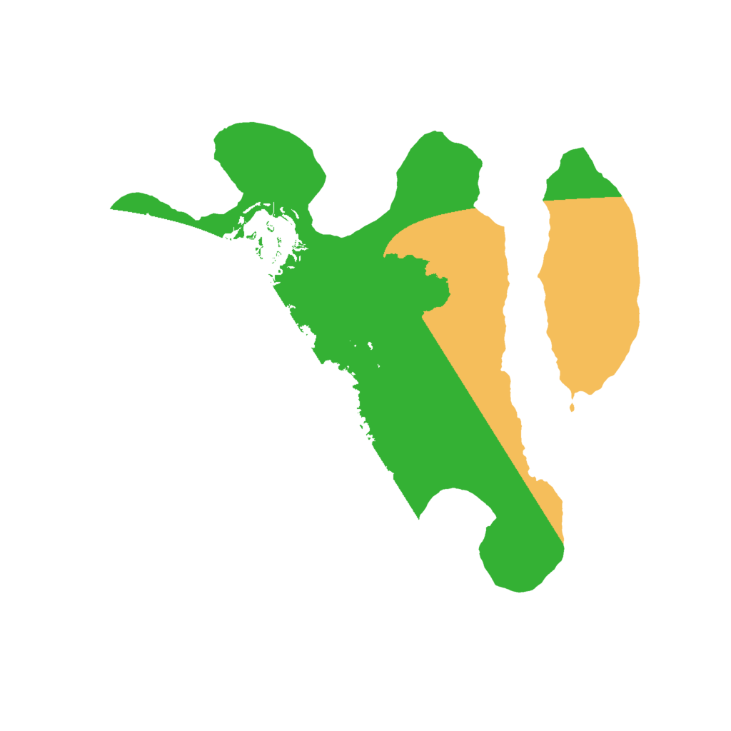 Biome Rust Map: Barren, Size: 2000, Seed: 5046583