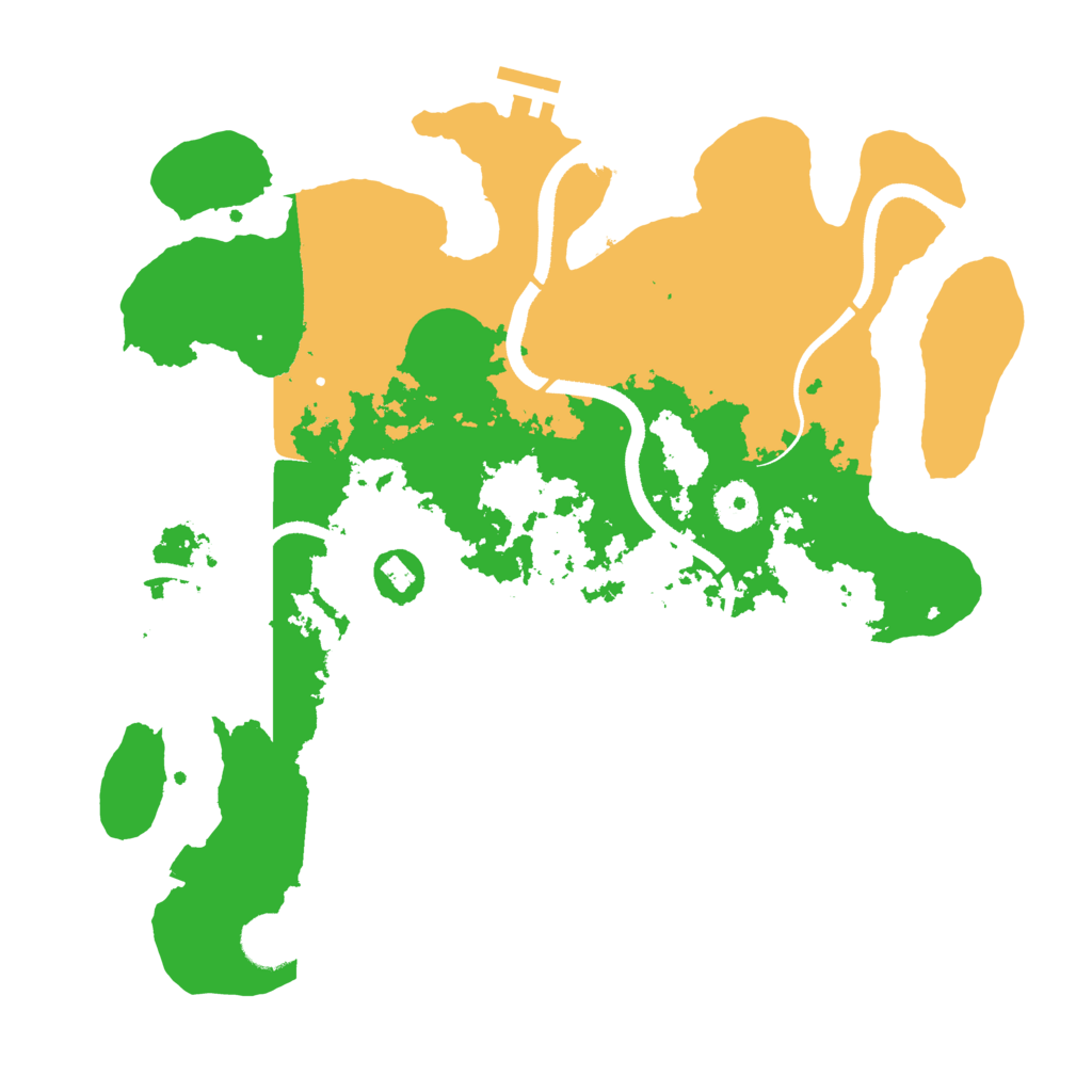 Biome Rust Map: Procedural Map, Size: 3500, Seed: 8093934