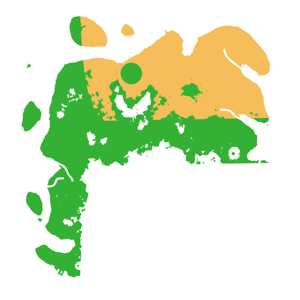 Biome Rust Map: Procedural Map, Size: 3700, Seed: 731556565