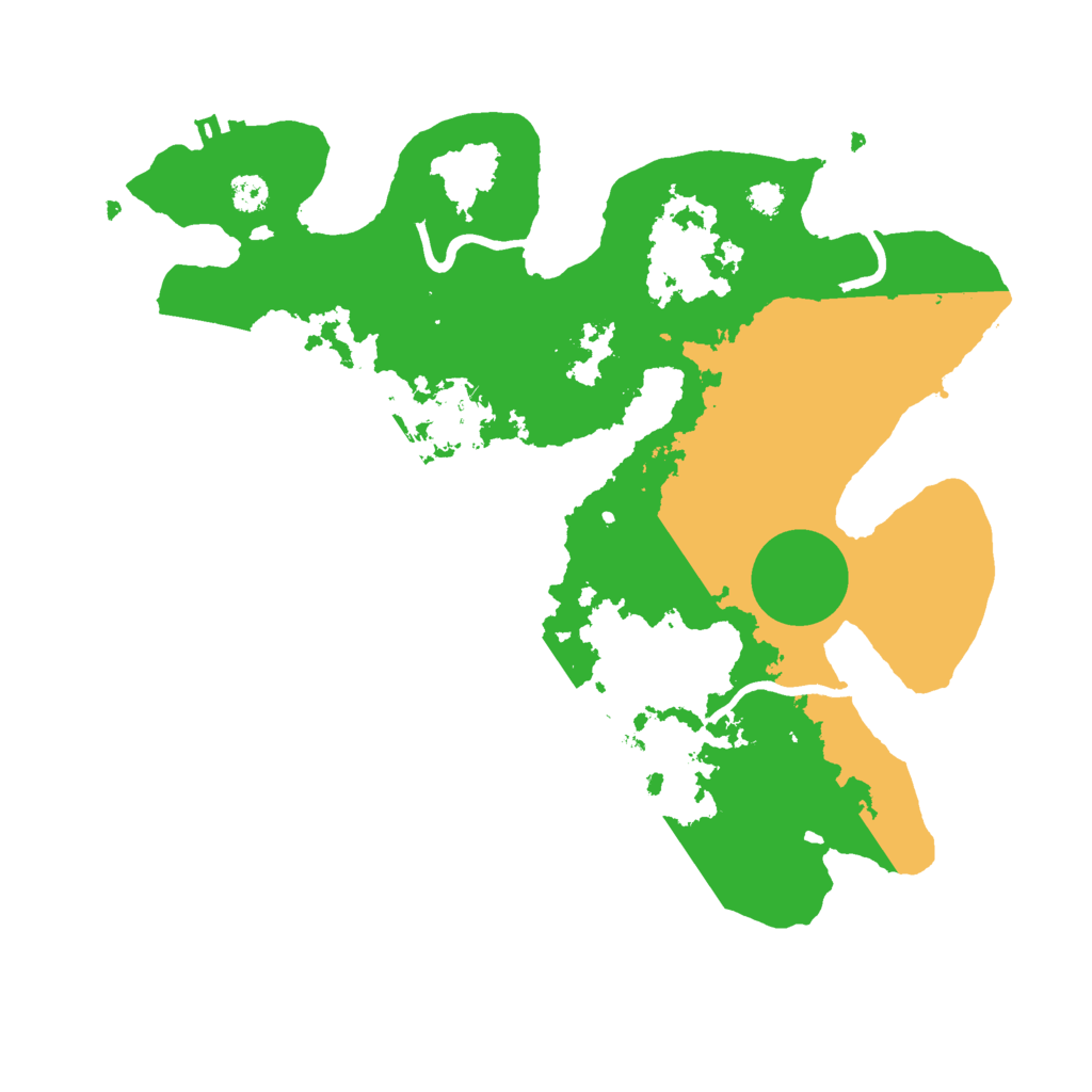Biome Rust Map: Procedural Map, Size: 3000, Seed: 18958