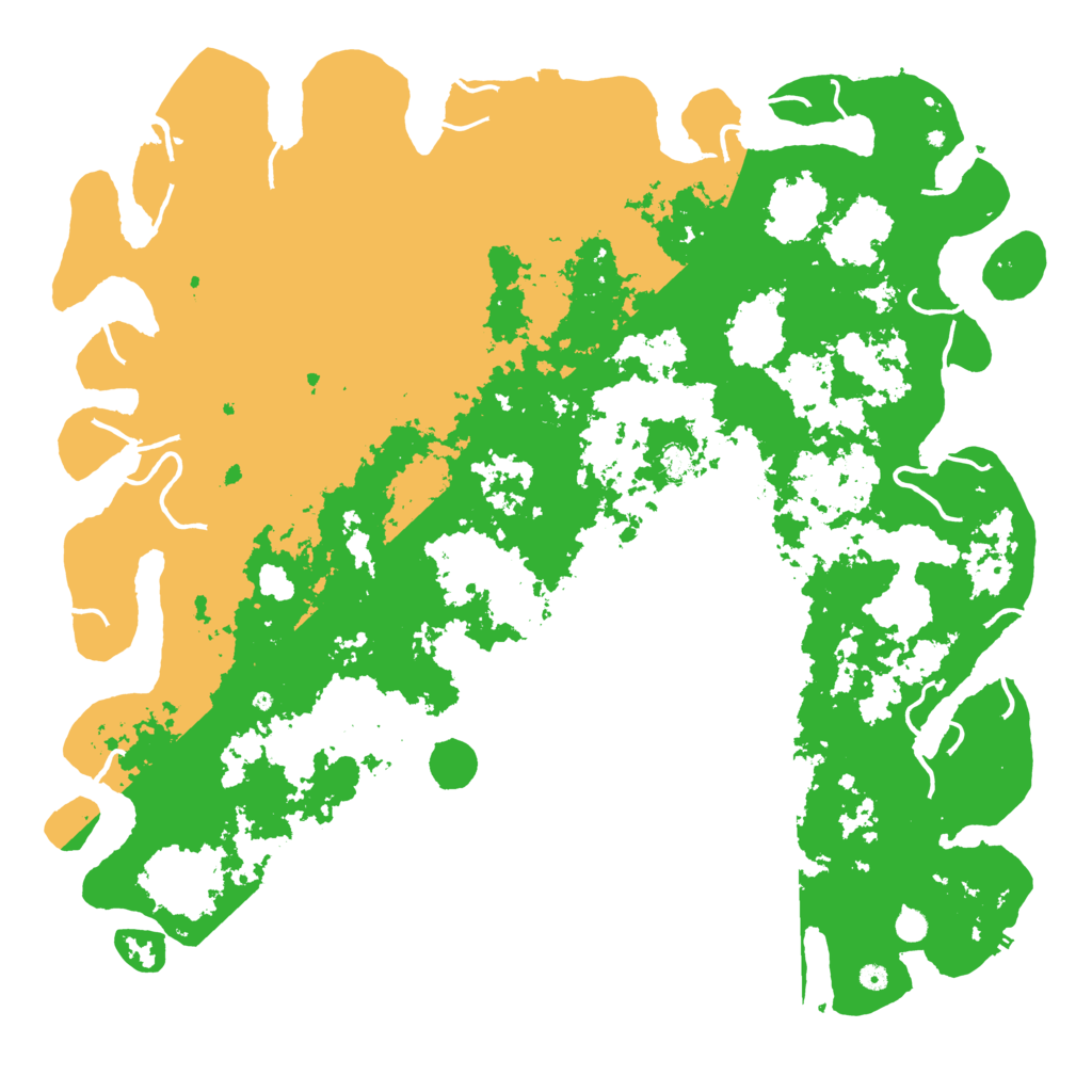 Biome Rust Map: Procedural Map, Size: 6000, Seed: 1276