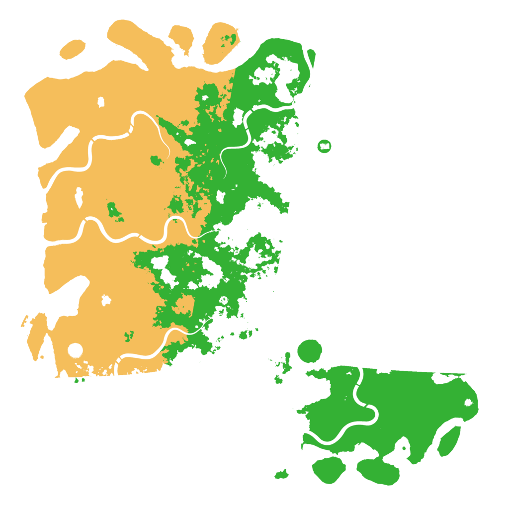 Biome Rust Map: Procedural Map, Size: 6000, Seed: 1216533404