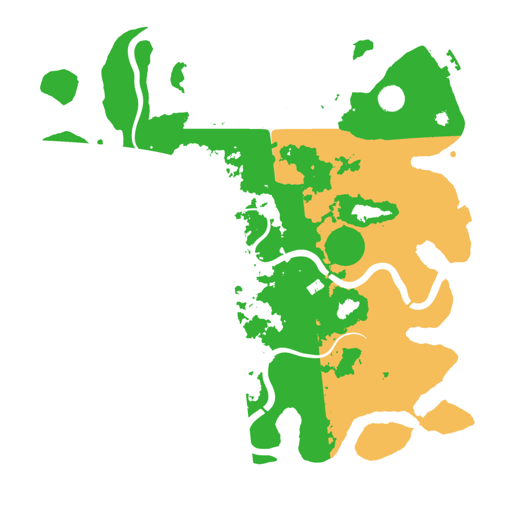 Biome Rust Map: Procedural Map, Size: 3500, Seed: 91232475