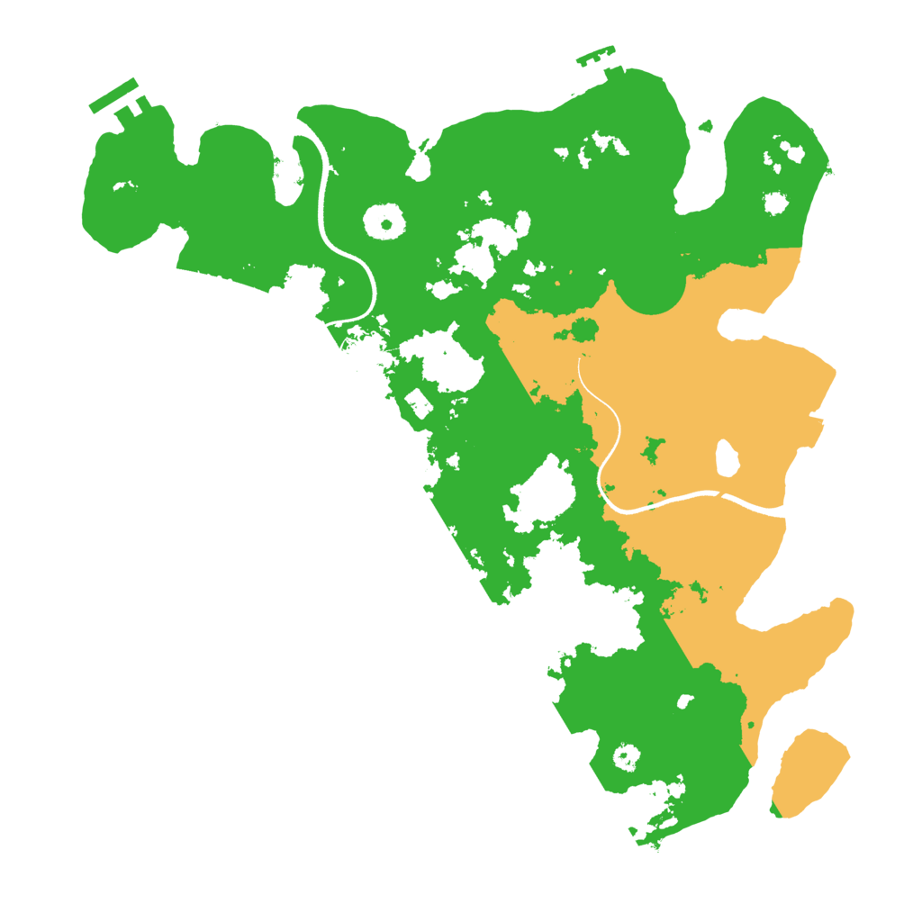 Biome Rust Map: Procedural Map, Size: 3500, Seed: 586119166