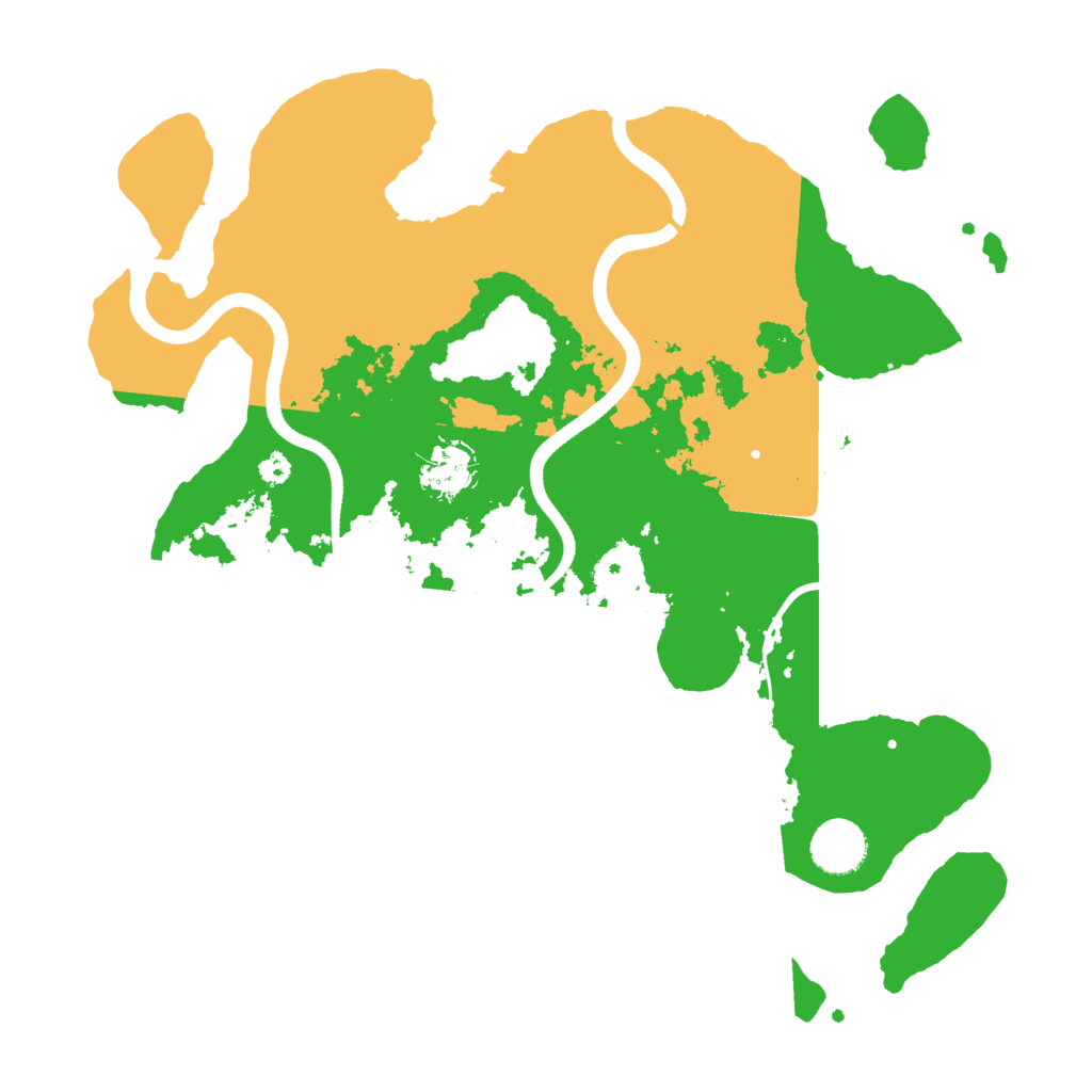 Biome Rust Map: Procedural Map, Size: 3500, Seed: 97247443