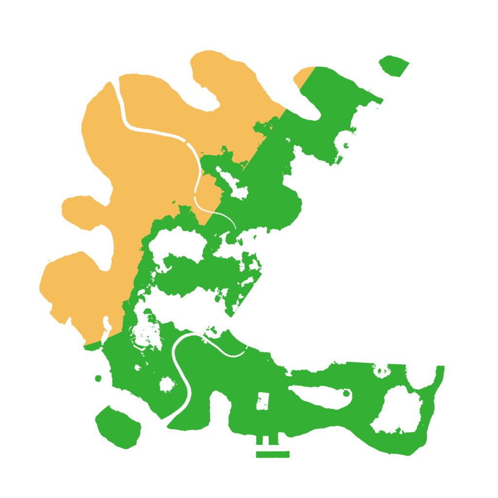 Biome Rust Map: Procedural Map, Size: 3000, Seed: 49878715