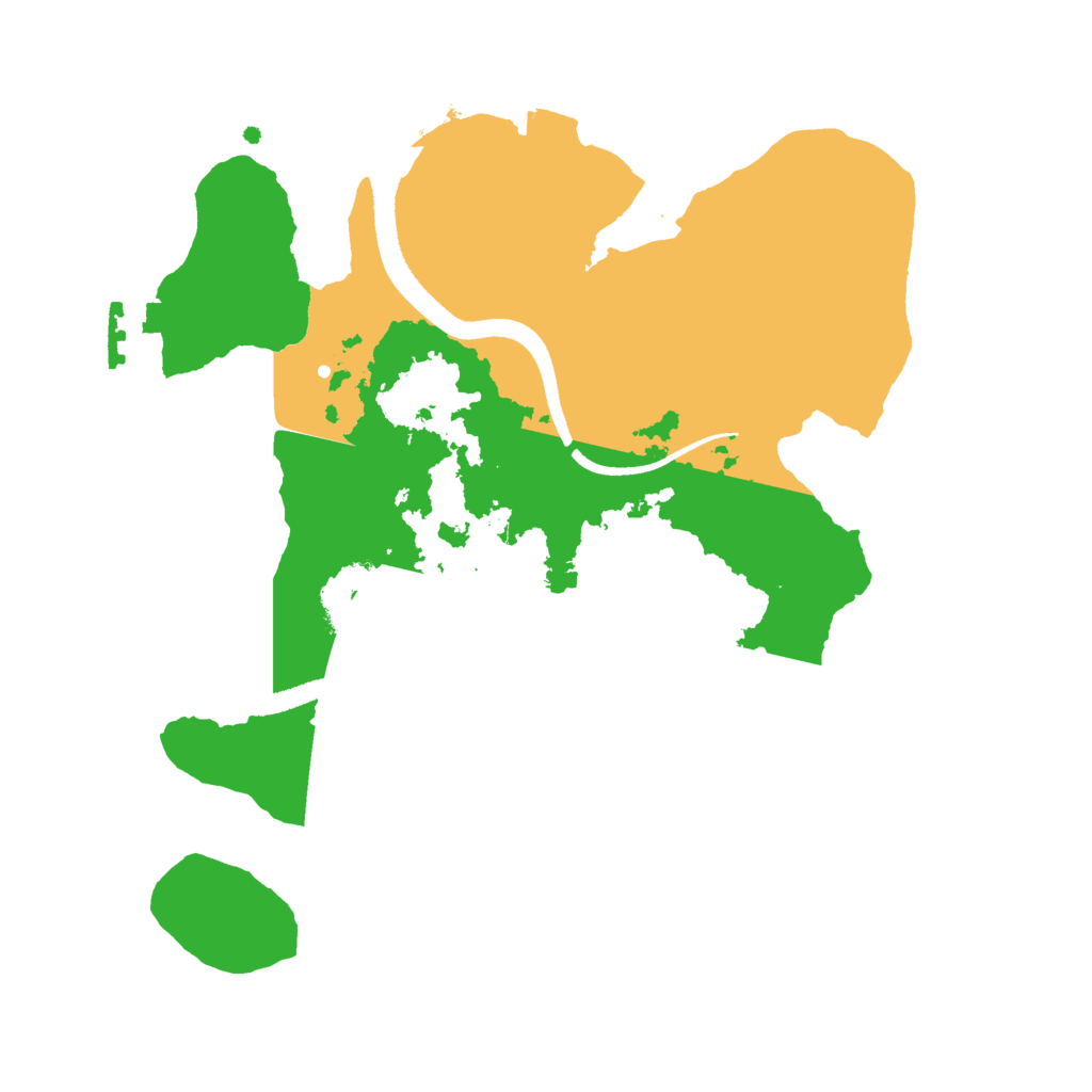 Biome Rust Map: Procedural Map, Size: 2500, Seed: 1335274609