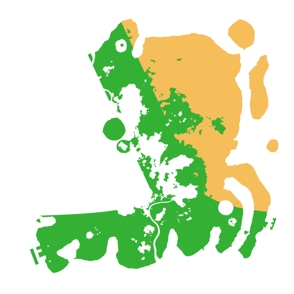 Biome Rust Map: Procedural Map, Size: 3600, Seed: 20407