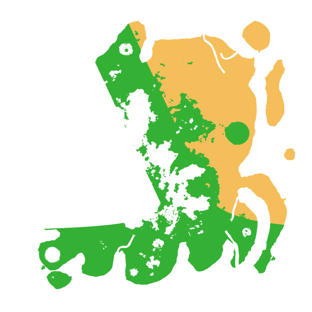 Biome Rust Map: Procedural Map, Size: 3600, Seed: 20407