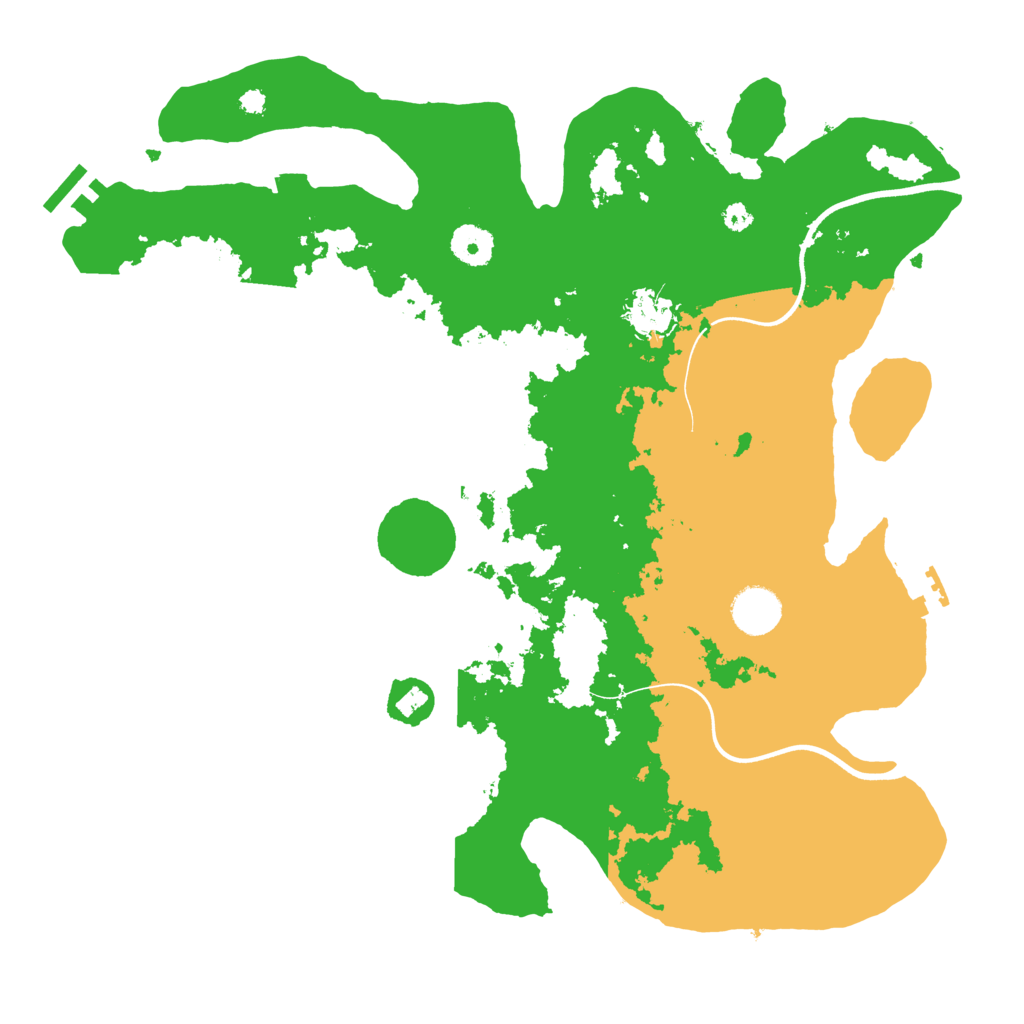 Biome Rust Map: Procedural Map, Size: 3700, Seed: 958729757