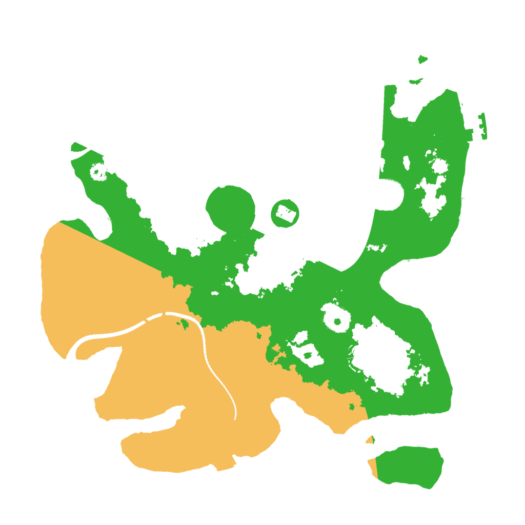 Biome Rust Map: Procedural Map, Size: 3000, Seed: 82396340