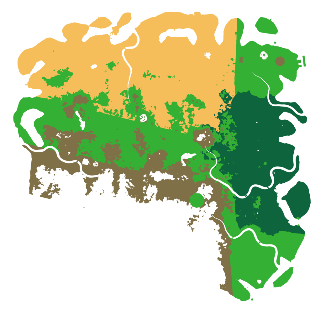 Biome Rust Map: Procedural Map, Size: 6000, Seed: 12376050