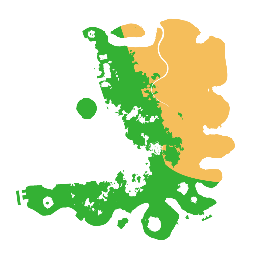 Biome Rust Map: Procedural Map, Size: 3500, Seed: 13785