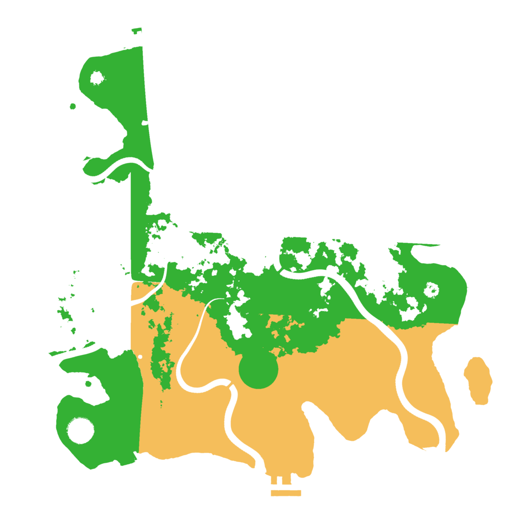 Biome Rust Map: Procedural Map, Size: 3500, Seed: 83191653