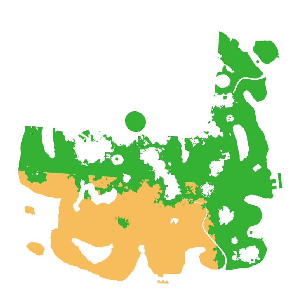 Biome Rust Map: Procedural Map, Size: 4000, Seed: 1284298772