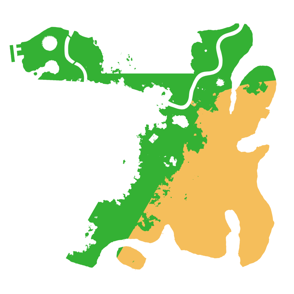 Biome Rust Map: Procedural Map, Size: 3500, Seed: 59439905