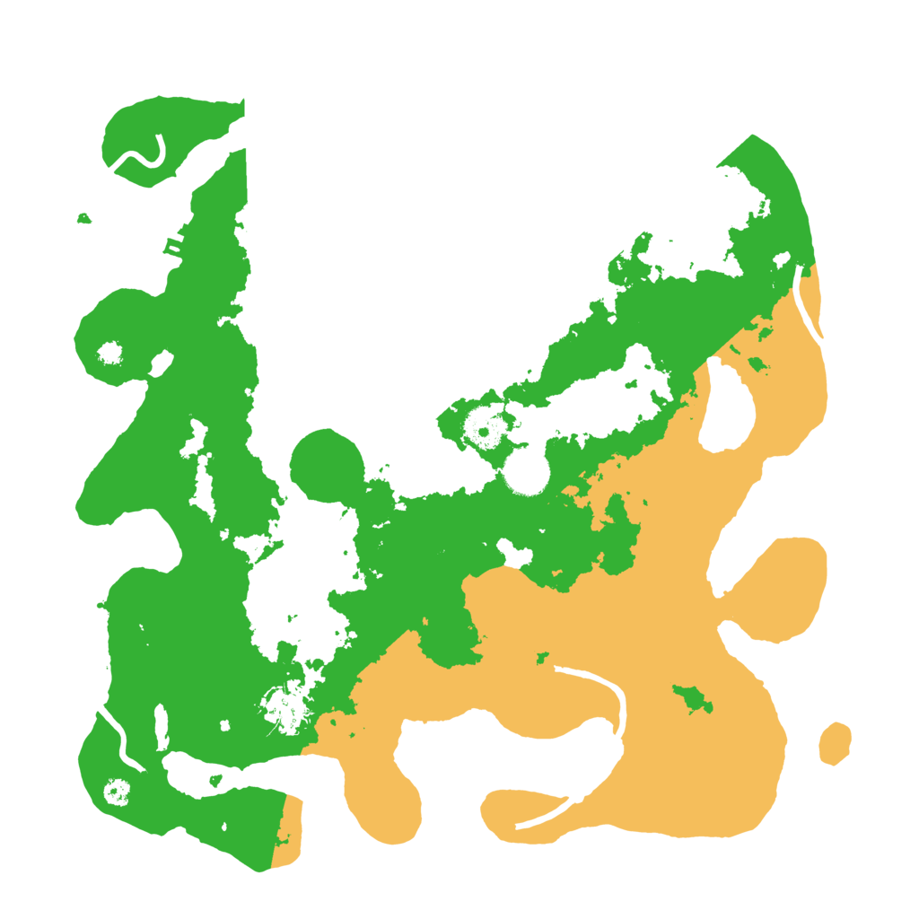 Biome Rust Map: Procedural Map, Size: 3500, Seed: 20374449