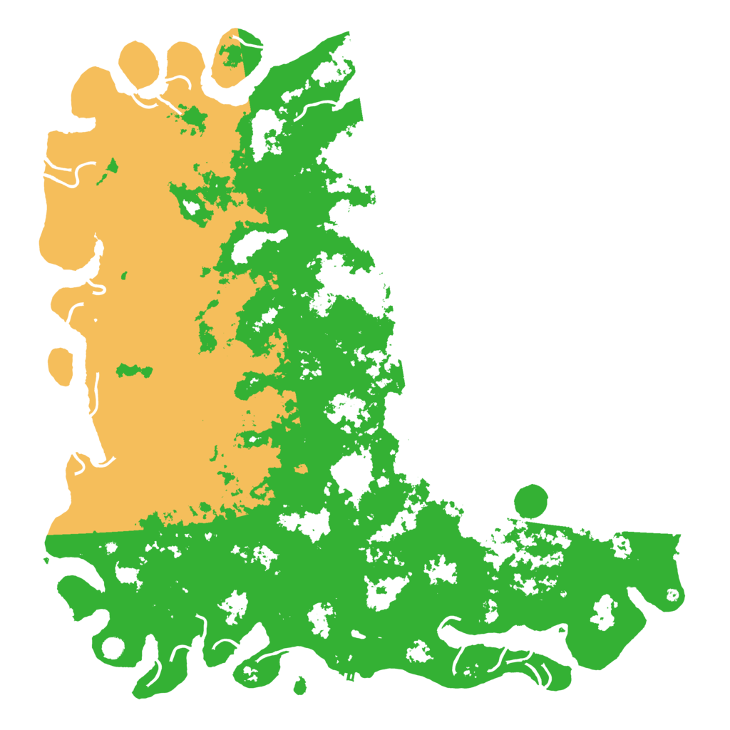 Biome Rust Map: Procedural Map, Size: 6000, Seed: 94613