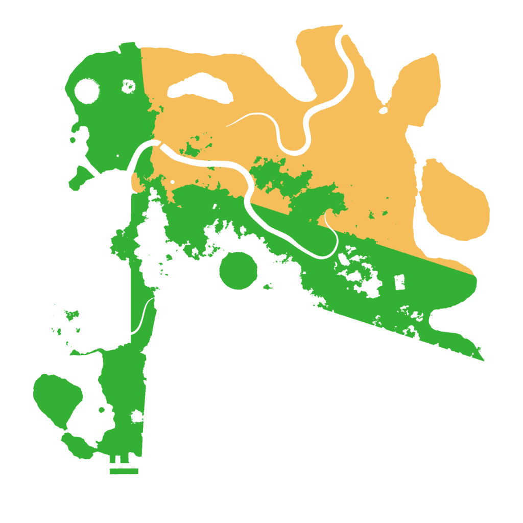 Biome Rust Map: Procedural Map, Size: 3700, Seed: 1050996540