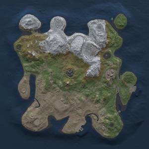 Thumbnail Rust Map: Procedural Map, Size: 3000, Seed: 48876329, 13 Monuments