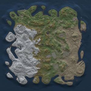 Thumbnail Rust Map: Procedural Map, Size: 4500, Seed: 75955333, 19 Monuments