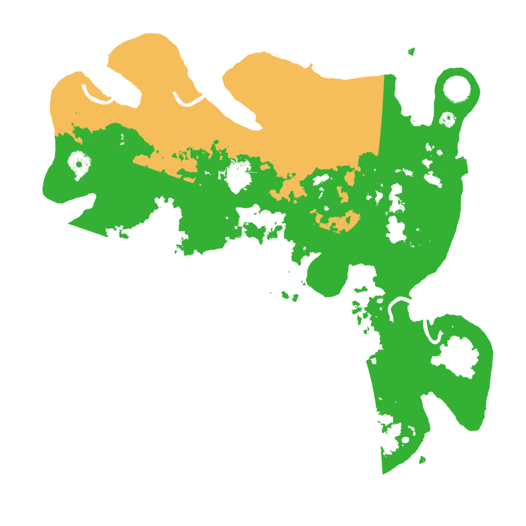 Biome Rust Map: Procedural Map, Size: 3500, Seed: 28833