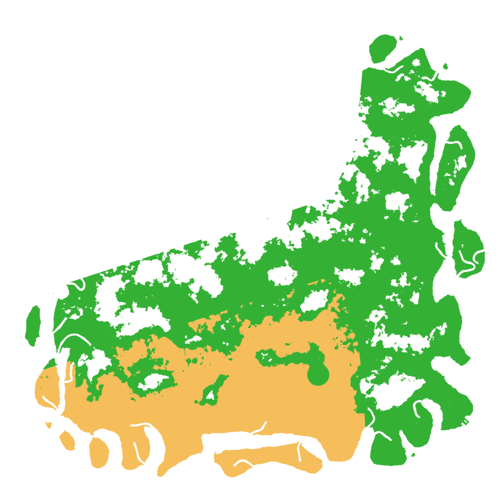 Biome Rust Map: Procedural Map, Size: 6000, Seed: 1689761254