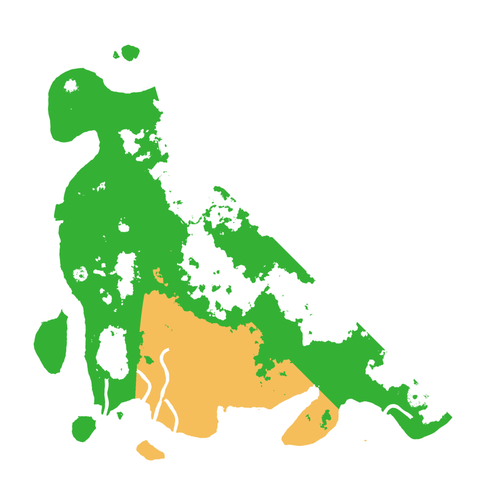 Biome Rust Map: Procedural Map, Size: 3500, Seed: 81390767